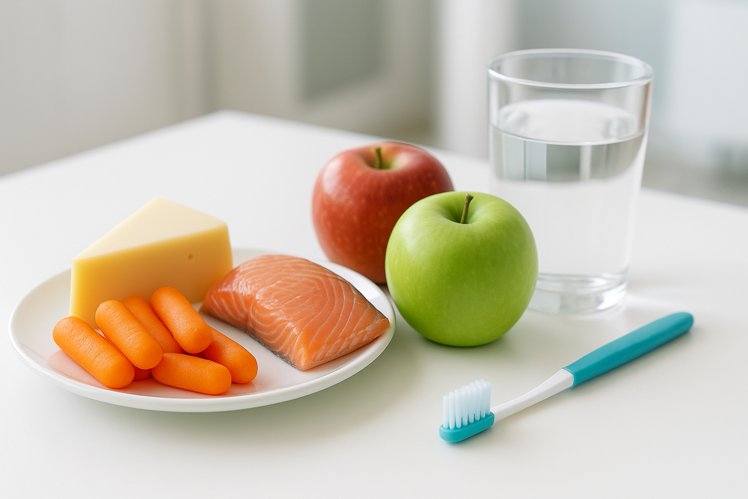 alimentos saludables para dientes sonrisa fuerte